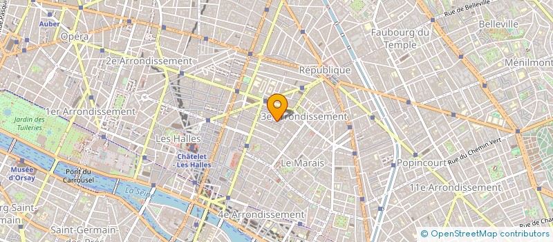 localisation de l'entreprise SOLEIL D'OR à PARIS