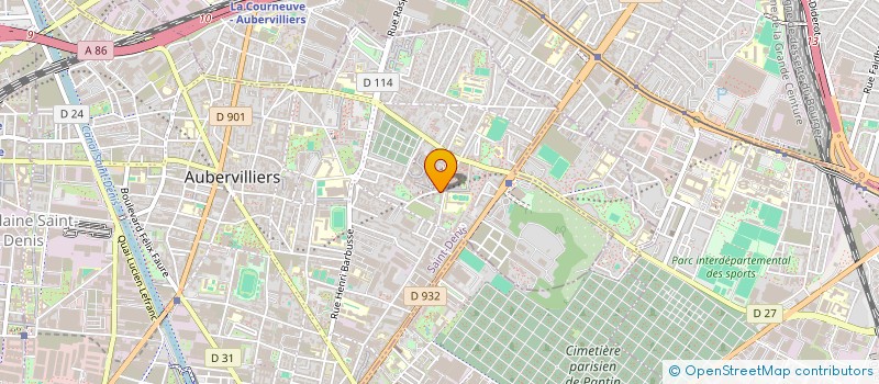 localisation de l'entreprise SOLEIL D'OR  AUBERVILLIERS