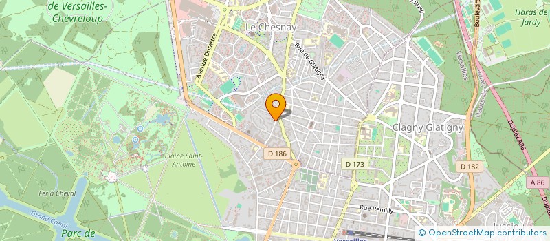 localisation de l'entreprise SOLEIL D'OR  LE CHESNAY-ROCQUENCOURT