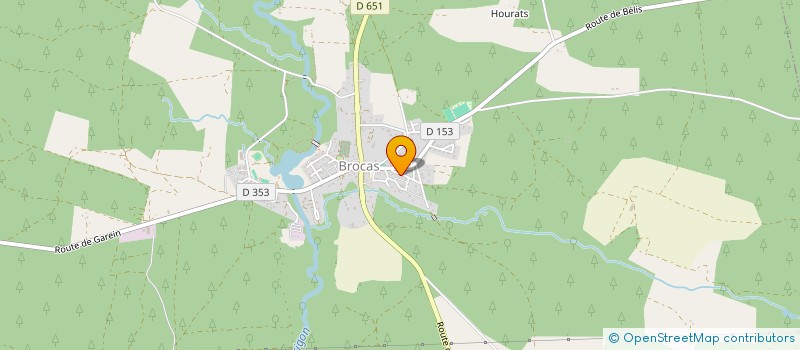 localisation de l'entreprise SOLEIL DANS LES DUNES  BROCAS