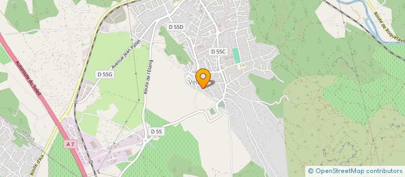 localisation de l'entreprise SOLEIL DE L'ARC à VELAUX