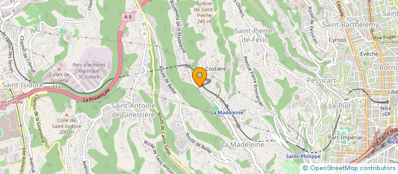 localisation de l'entreprise SOLEIL DE L'EST à NICE