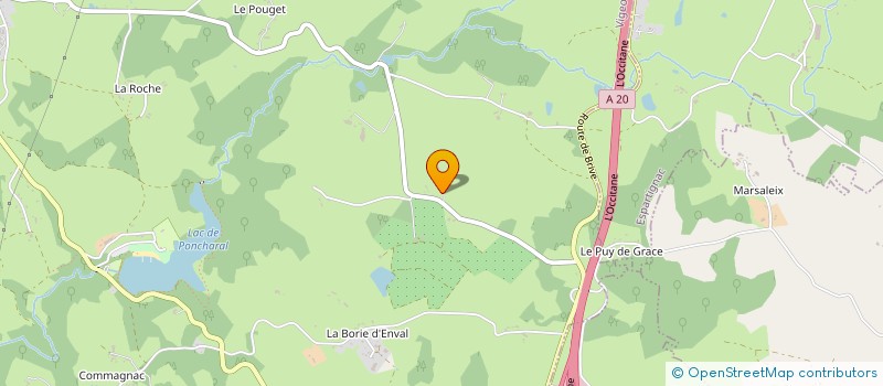 localisation de l'entreprise SOLEIL DE LA GRANGE  ORGNAC-SUR-VEZERE