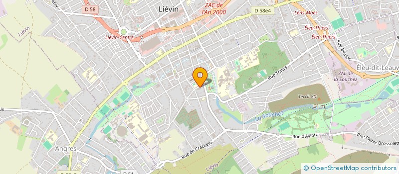 localisation de l'entreprise SOLEIL DE NOEL à LIEVIN