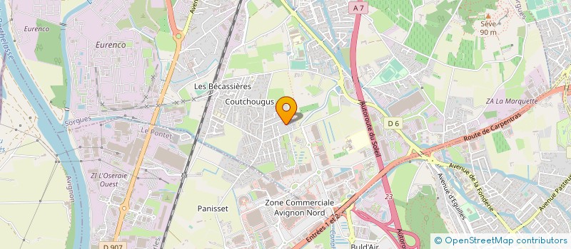 localisation de l'entreprise SOLEIL DE PROVENCE  SORGUES