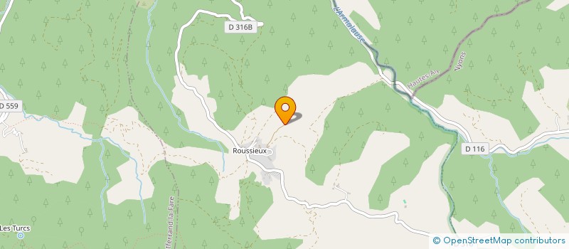 localisation de l'entreprise SOLEIL DE ROUSSIEUX  ROUSSIEUX