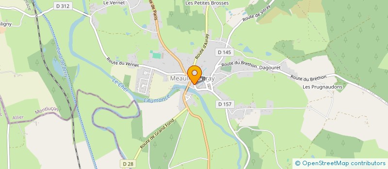 localisation de l'entreprise SOLEIL DES AULMES  MEAULNE-VITRAY