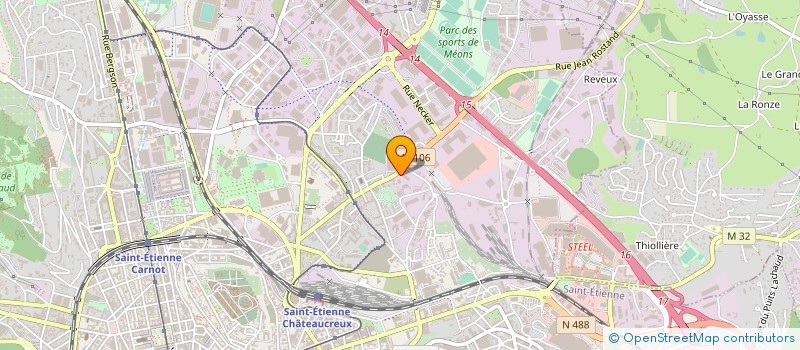 localisation de l'entreprise SOLEIL DIFFUSION AUTOMOBILES  SAINT-ETIENNE