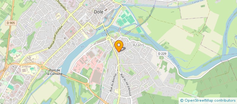 localisation de l'entreprise SOLEIL DISTRIBUTION à DOLE