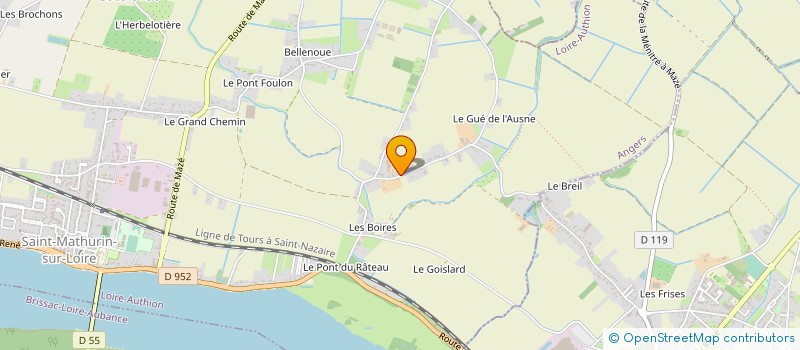 localisation de l'entreprise SOLEIL DU RATEAU  LOIRE-AUTHION