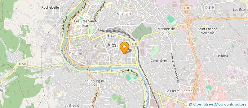 localisation de l'entreprise SOLEIL DU SUD  ALES