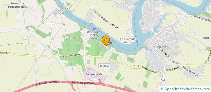 localisation de l'entreprise SOLEIL DU SUD DEVELOPPEMENT  LAGRAVE