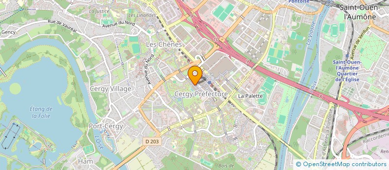 localisation de l'entreprise SOLEIL EN ARTHIES  CERGY