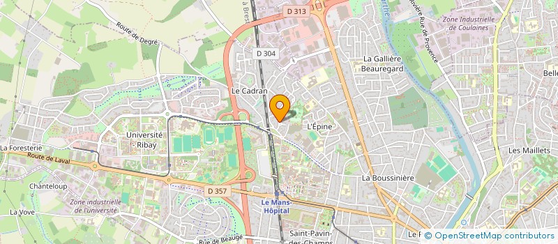 localisation de l'entreprise SOLEIL ET AVENIR  LE MANS