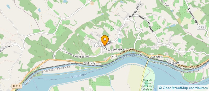 localisation de l'entreprise SOLEIL ET BAMBOUS  BOUDOU