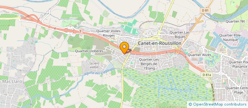 localisation de l'entreprise SOLEIL ET PLAGE  CANET-EN-ROUSSILLON