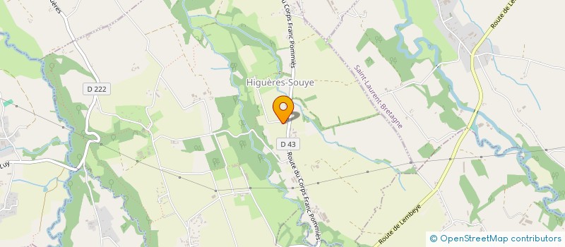 localisation de l'entreprise SOLEIL ET TERRE  HIGUERES-SOUYE