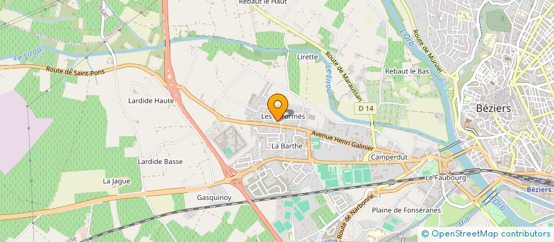 localisation de l'entreprise SOLEIL FACADES 34 à BEZIERS