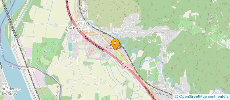 localisation de l'entreprise SOLEIL FACADES  MORNAS