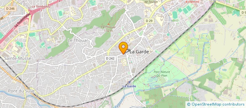 localisation de l'entreprise SOLEIL & FLEURS  LA GARDE