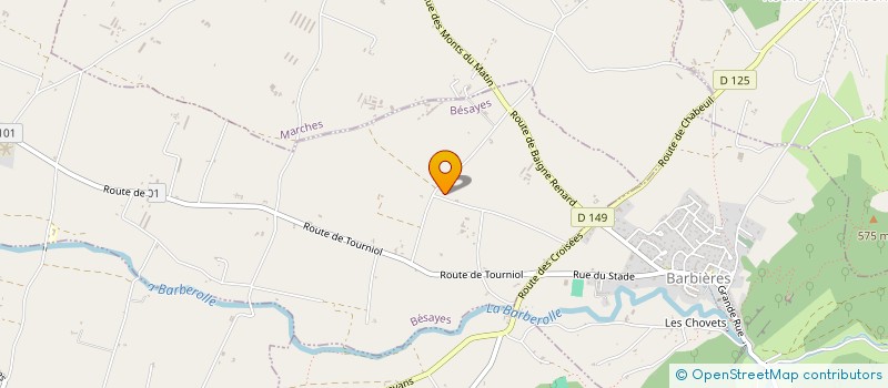 localisation de l'entreprise SOLEIL FRUITE  CHATEAUNEUF-SUR-ISERE