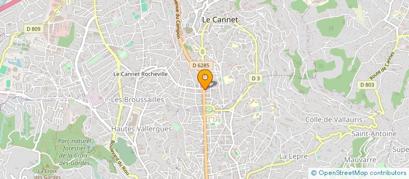 localisation de l'entreprise SOLEIL INTENDANCE à LE CANNET