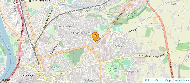 localisation de l'entreprise SOLEIL INVESTISSEMENTS à VALENCE