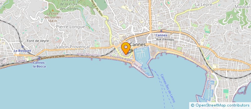 localisation de l'entreprise SOLEIL INVESTMENT à CANNES