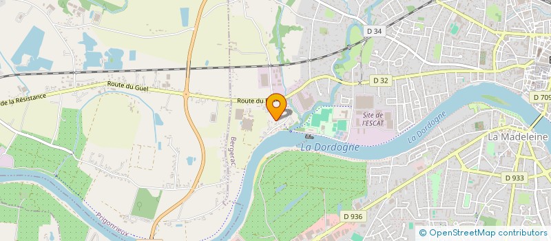 localisation de l'entreprise SOLEIL LEVANT  ST-LAURENT DES VIGN