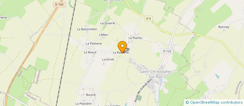 localisation de l'entreprise SOLEIL LEVANT  XAINTRAY