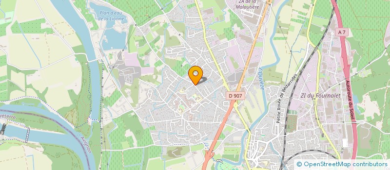 localisation de l'entreprise SOLEIL LEVANT  SORGUES