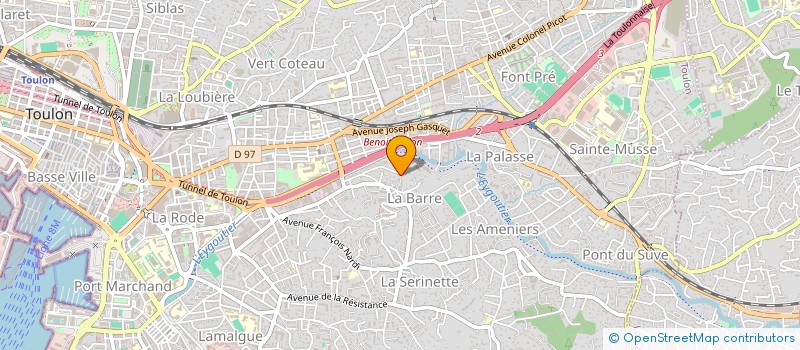 localisation de l'entreprise SOLEIL LEVANT  TOULON