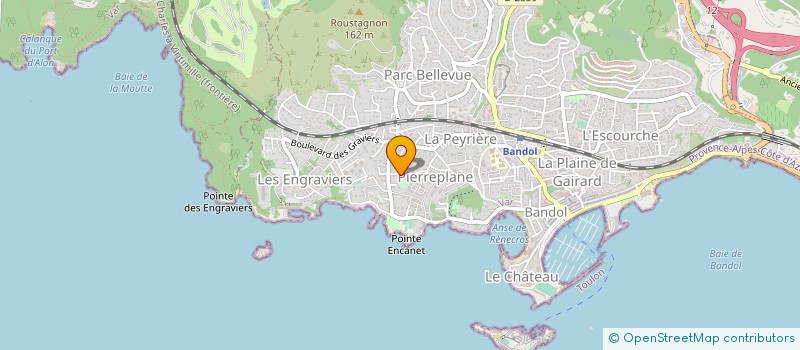 localisation de l'entreprise SOLEIL MER VOILE ET VENT à BANDOL