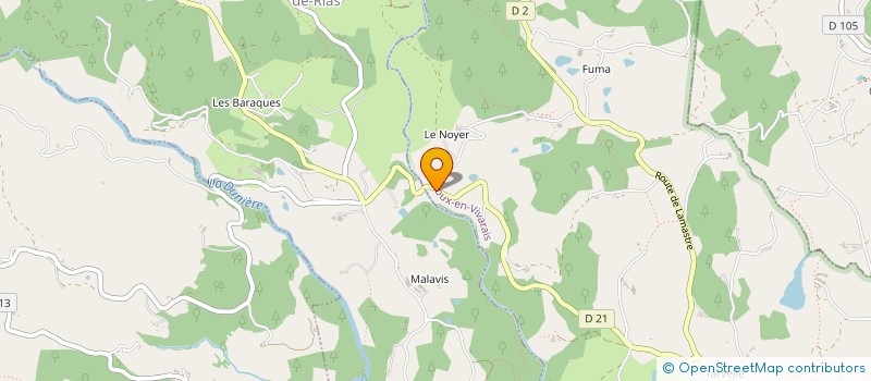 localisation de l'entreprise SOLEIL PAYS DE VERNOUX  VERNOUX-EN-VIVARAIS