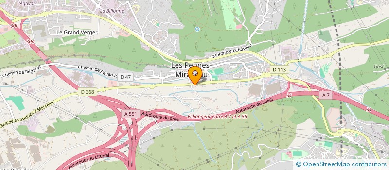 localisation de l'entreprise SOLEIL POSE à LES PENNES-MIRABEAU