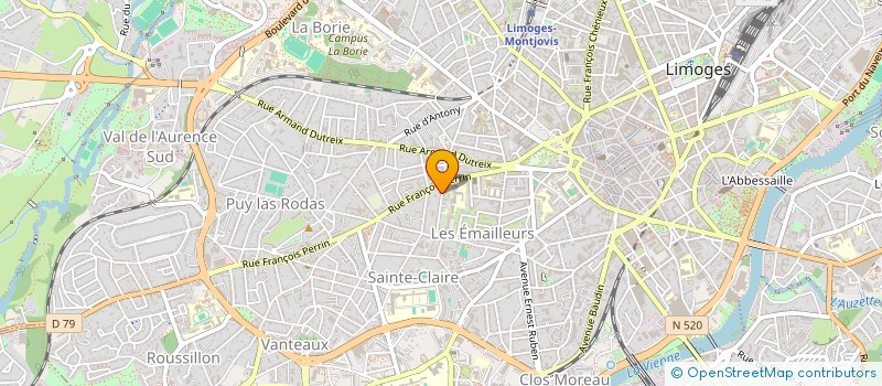 localisation de l'entreprise SOLEIL ROCHECHOUART à LIMOGES