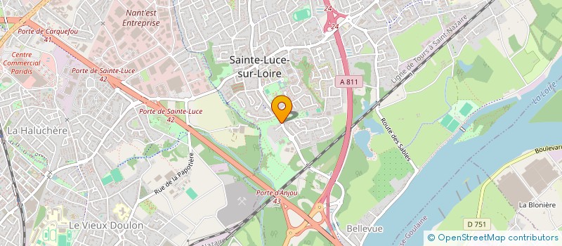 localisation de l'entreprise SOLEIL ROM  SAINTE-LUCE-SUR-LOIRE