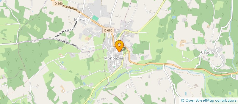 localisation de l'entreprise SOLEIL ROUGE  MONPAZIER