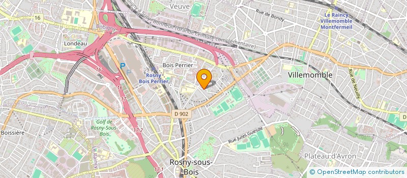 localisation de l'entreprise SOLEIL SERVICES à ROSNY-SOUS-BOIS