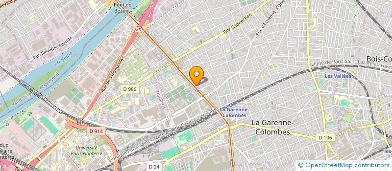 localisation de l'entreprise SOLEIL SERVICES à COLOMBES