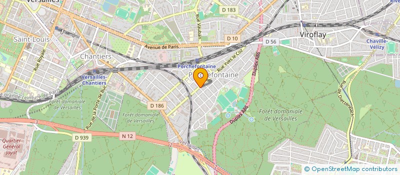 localisation de l'entreprise SOLEIL SERVICES à VERSAILLES