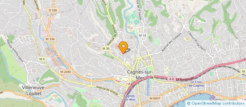 localisation de l'entreprise SOLEIL SOLEIL à CAGNES-SUR-MER