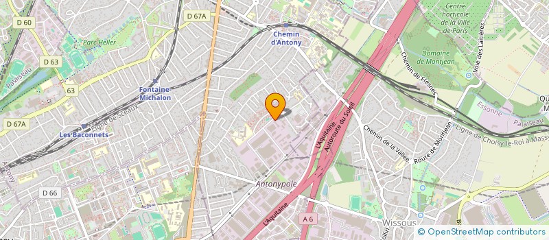 localisation de l'entreprise SOLEIL SUCRE DISTRIBUTION à ANTONY