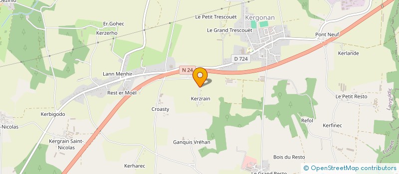 localisation de l'entreprise SOLEIL VERT  LANGUIDIC