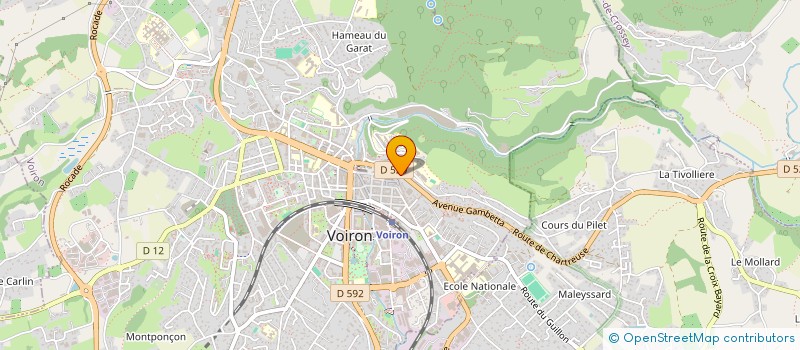 localisation de l'entreprise SOLEIL VERT PRODUCTION  VOIRON