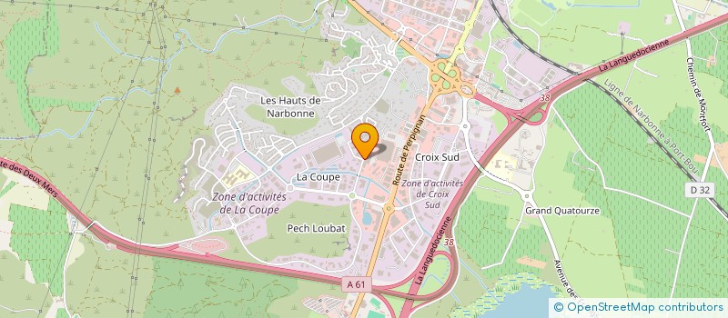 localisation de l'entreprise SOLEIL WU  NARBONNE