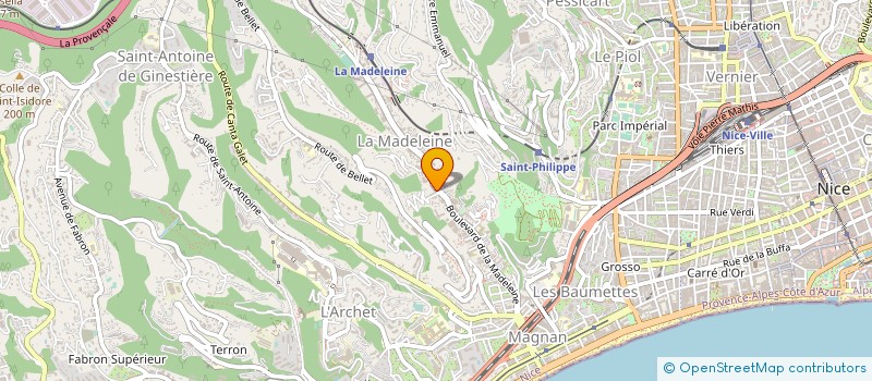 localisation de l'entreprise SOLEILLADE à NICE