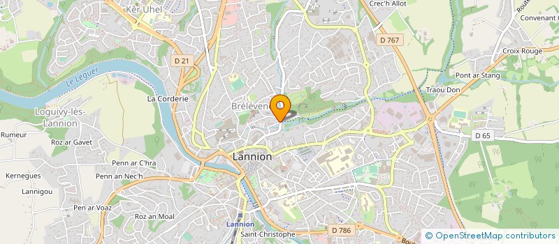 localisation de l'entreprise SOLEILNUAGE  LANNION