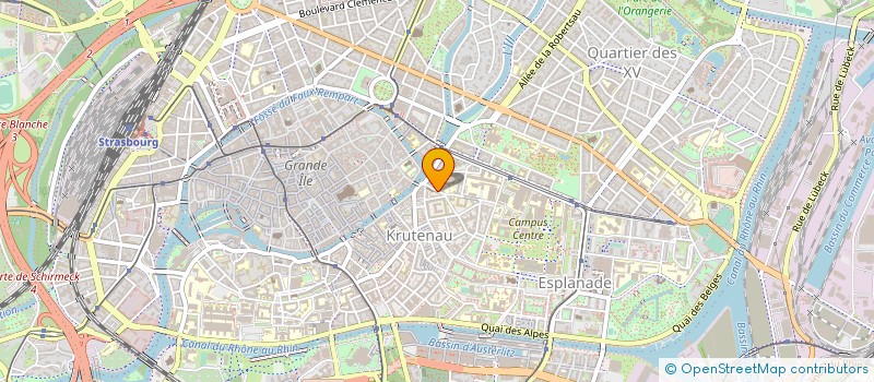 localisation de l'entreprise SOLEILS BLEUS à STRASBOURG