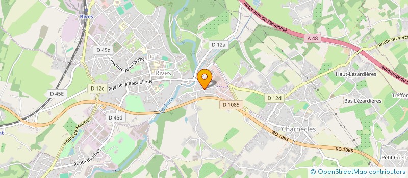 localisation de l'entreprise SOLEINA  RIVES